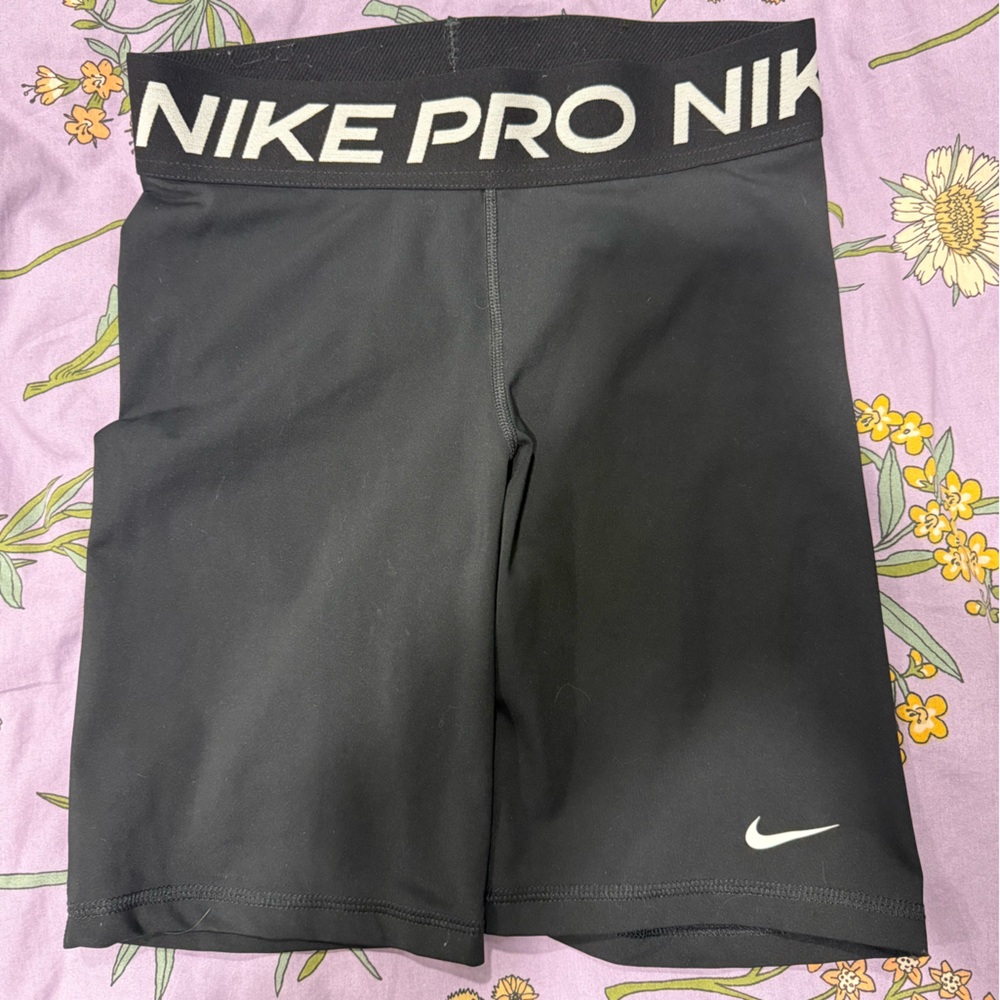 Nike Black Dri-FIT Performance Shorts with White Swoosh